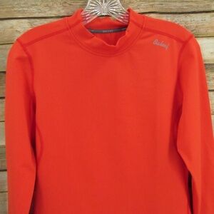 Bayleaf Orange Mock Neck Compression Top Women's L